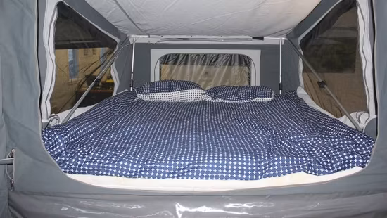 Ecocampor Melhor Mini Trailer de acampamento dobrável traseiro offroad para venda para 2 pessoas