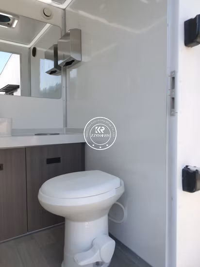 Casa pré-fabricada personalizada, casa portátil, chuveiro, banheiro, acampamento ao ar livre, trailer móvel, banheiro de luxo